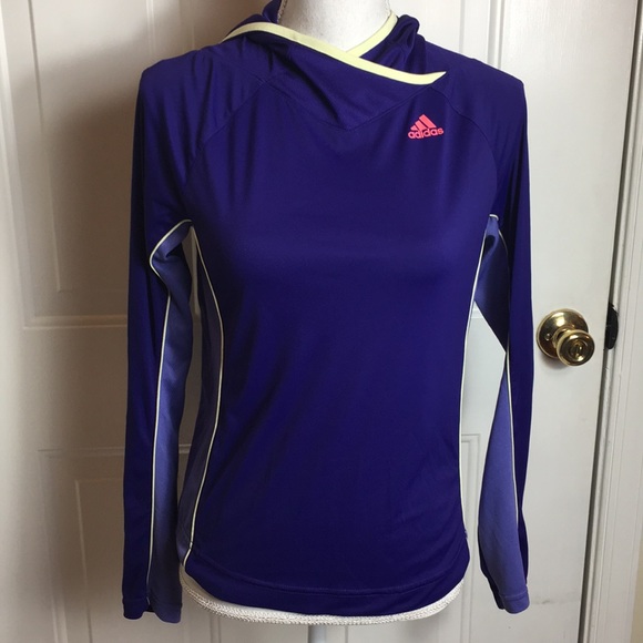 adidas Tops - Adidas | athletic running top hoodie small long